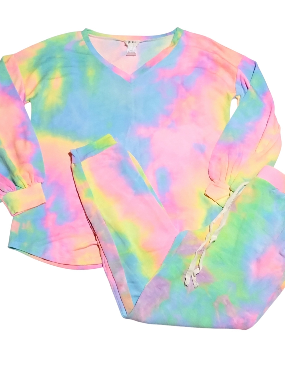 WOMEN'S (SIZE S) BIBI SHIRT & JOGGER PAJAMA SET